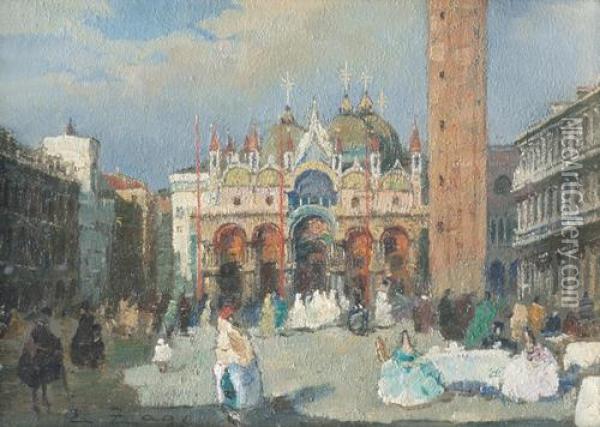 Piazza S. Marco, Venezia Oil Painting - Erma Zago