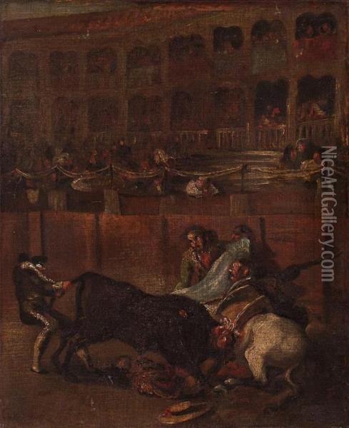 Escena Taurina Oil Painting - Francisco De Goya y Lucientes