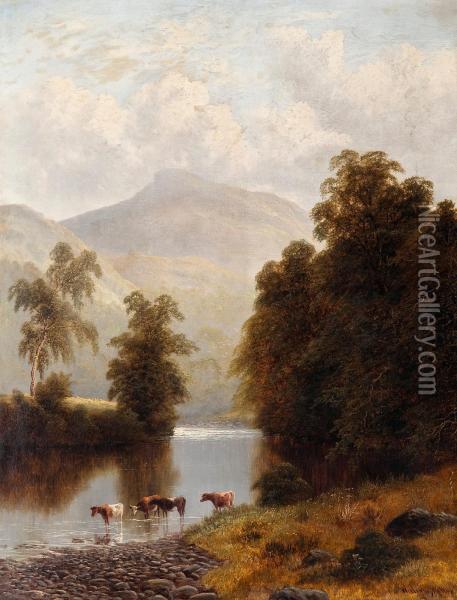 Near Bolton Abbey, Yorkshire, England Oil Painting - William Mellor