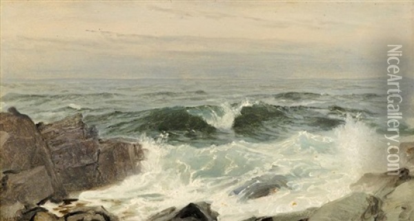 Near Kennebunkport, Maine Oil Painting - William Trost Richards