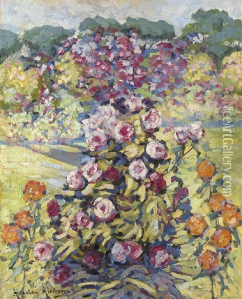 Rose Garden Oil Painting - Alexandre Altmann