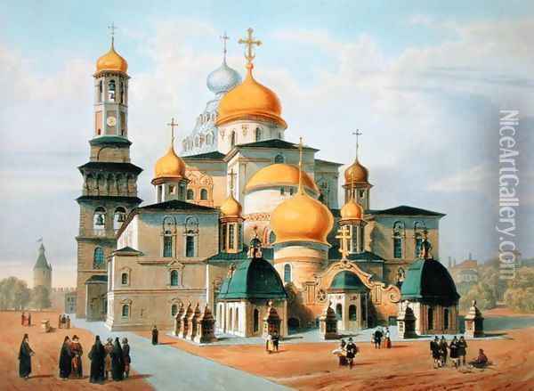 Novy Ierusalem near Moscow, printed by Louis-Pierre-Alphonse Bichebois 1801-50, 1830 Oil Painting - Roussel, Paul Marie