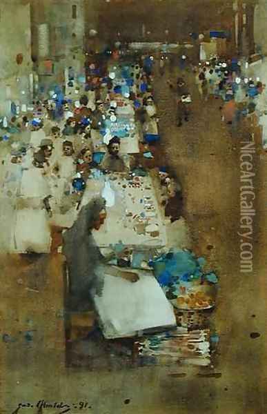 Whitechapel Oil Painting - James Watterston Herald