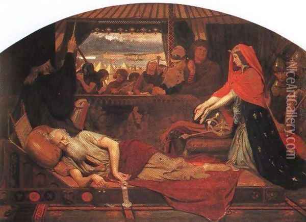 Lear and Cordelia Oil Painting - Ford Madox Brown