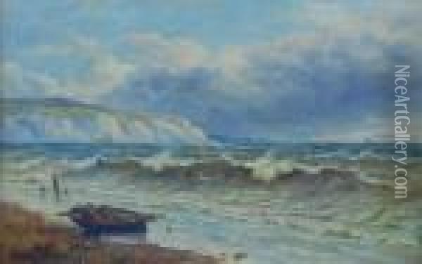 Withstormy Seas Oil Painting - John Moore Of Ipswich