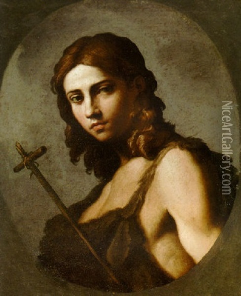 Saint John The Baptist Oil Painting - Giovanni Domenico Cerrini