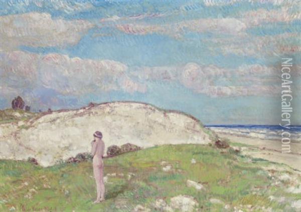 Uncle Benny's Dune Oil Painting - Childe Hassam