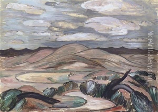 Landscape, New Mexico Oil Painting - Marsden Hartley