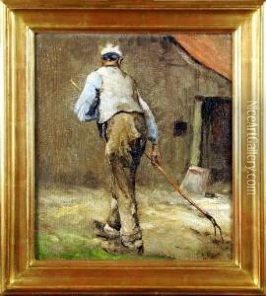 Paysan Au Travail Oil Painting - Isidore Meyers