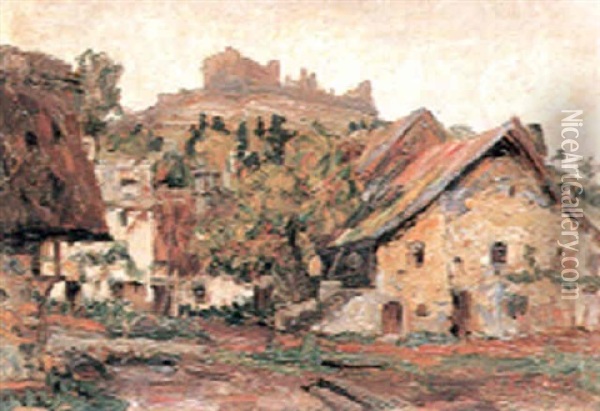 Village Dans La Campagne Oil Painting - Henri Epstein