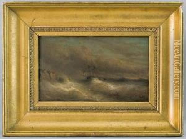 Marine Oil Painting - Louis Mennet