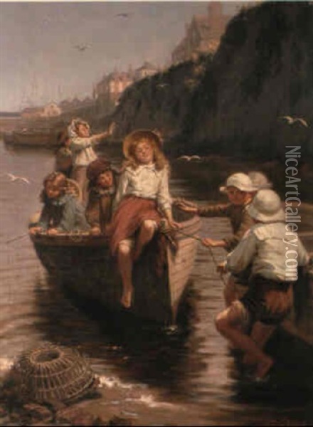 A Summer Expedition Oil Painting - Edwin Thomas Roberts