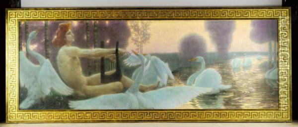 Apollo Und Die Schwane (apollo Charming The Swans) Oil Painting - Wilhelm List