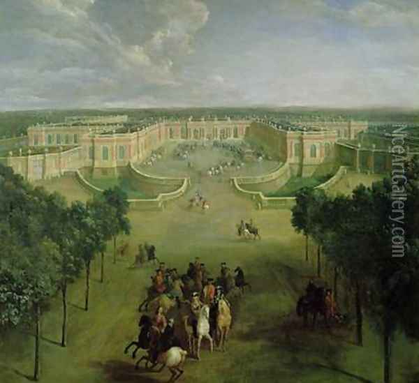View of the Grand Trianon 1722 Oil Painting - Pierre-Denis Martin