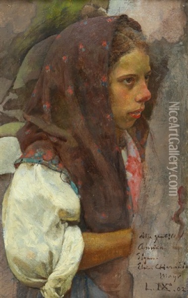 Study For Il Funerale Di Un Bambino Oil Painting - Luigi Nono