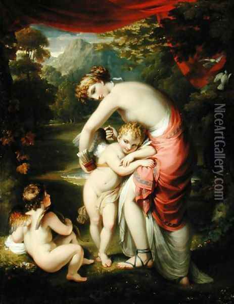 Venus and Cupid Oil Painting - Henry Howard
