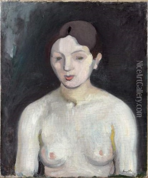 Portrait De Mathilde Richard Oil Painting - Louis Anquetin