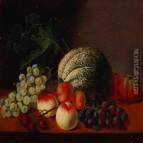 Two Still Lifes Oil Painting - William Hammer