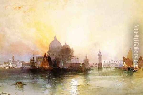 A View Of Venice Oil Painting - Thomas Moran