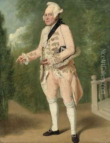 Thomas King as Lord Ogleby Oil Painting - Samuel de Wilde