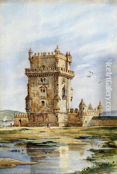 Torre De Belem Oil Painting - Enrique Casanova