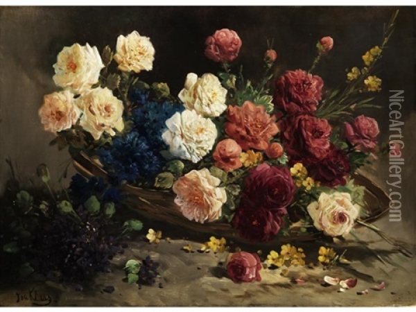 Blumenstilleben Oil Painting - Henry Schouten