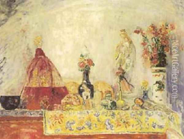 The Virgin and the Mondaine Oil Painting - James Ensor