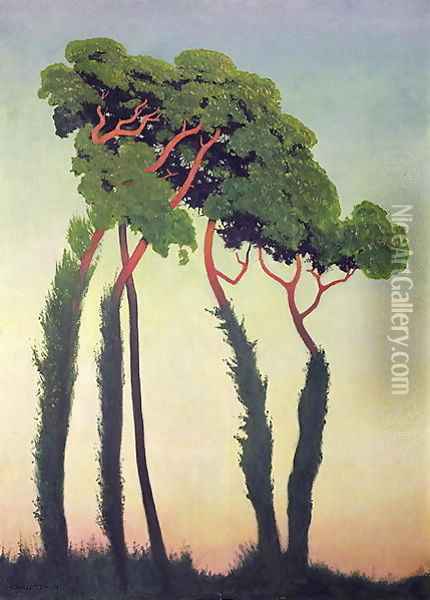 Landscape with Trees 1911 Oil Painting - Joachim Patenier (Patinir)