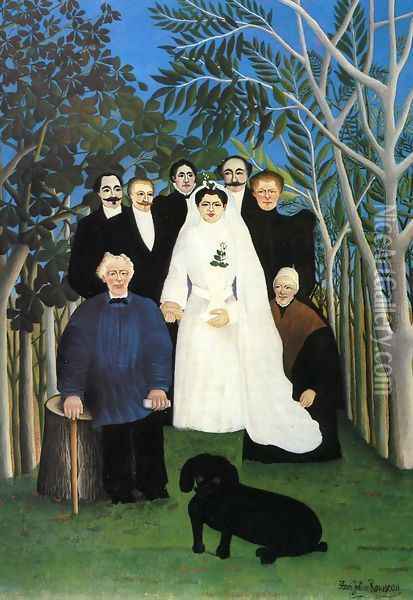 The Wedding Oil Painting - Henri Julien Rousseau