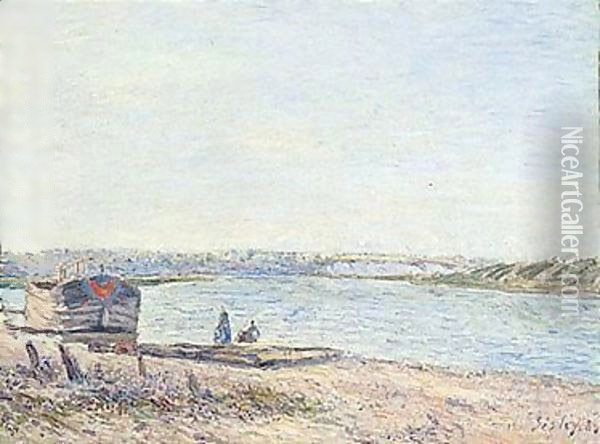 Untitled Oil Painting - Alfred Sisley