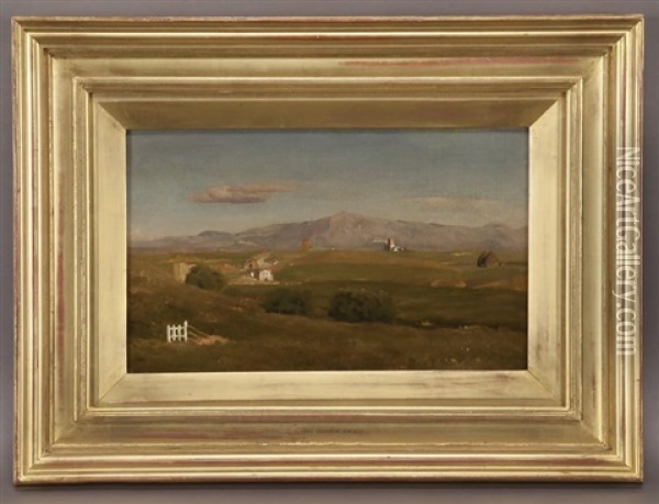 Monte Sacro, In The Roman Campagna, Showing The Roman Nomento Oil Painting - Lord Frederic Leighton