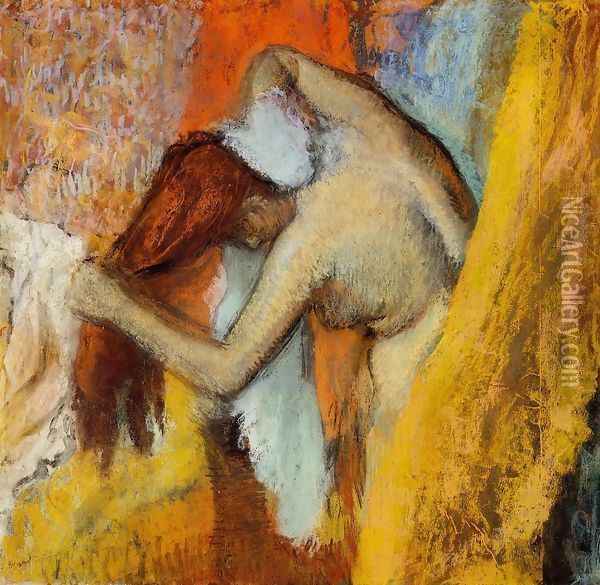 Woman at Her Toilette III Oil Painting - Edgar Degas