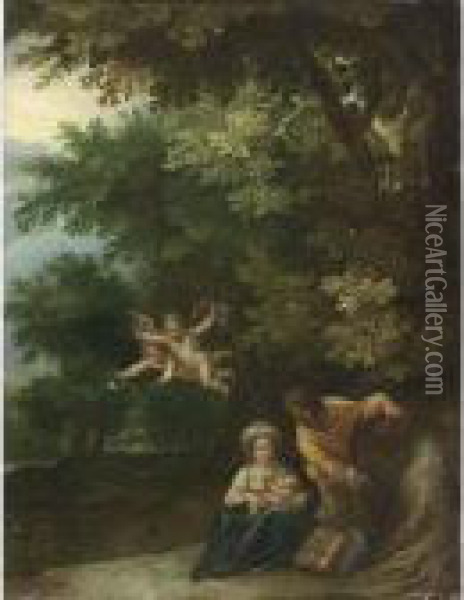 The Rest On The Flight To Egypt Oil Painting - Jan Brueghel the Younger