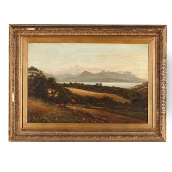 A Highland Landscape Oil Painting - John James Bannatyne
