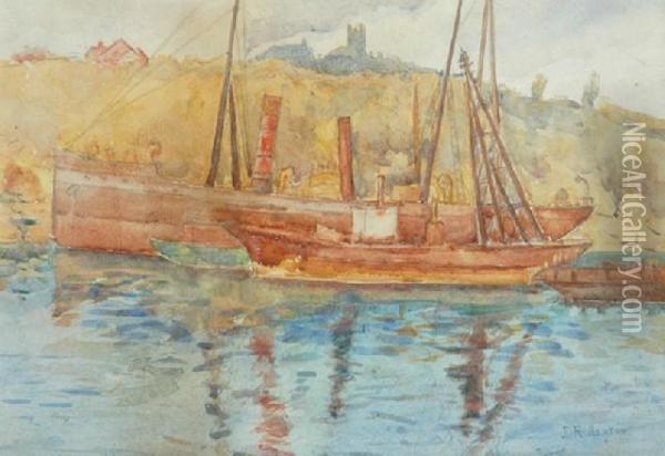 Boats At Berry'sbay Oil Painting - Julian Rossi Ashton