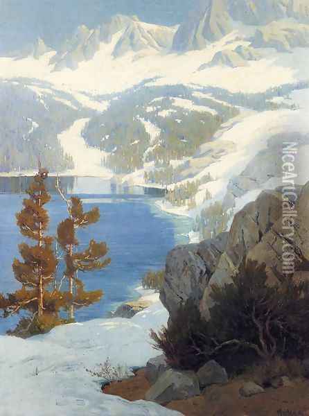 Lake George, Sierra Nevada Oil Painting - Elmer Wachtel