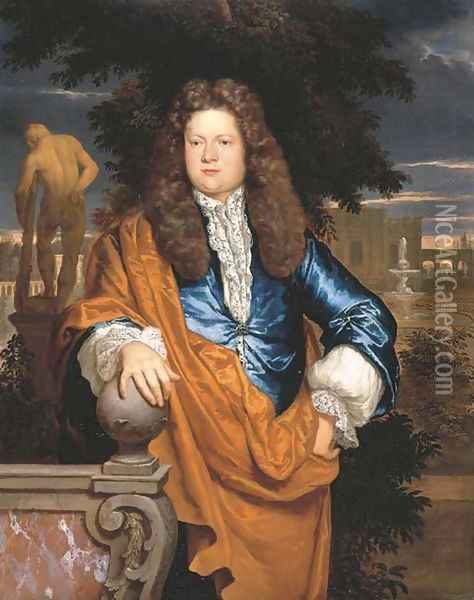Portrait of a gentleman Oil Painting - Adriaen Van Der Werff