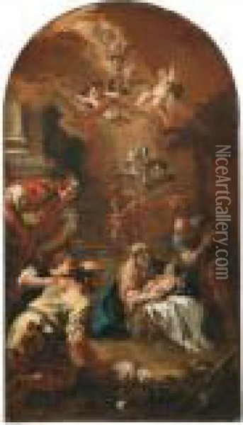 Adorazione Dei Pastori Oil Painting - Sebastiano Ricci