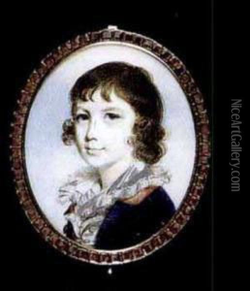 Young Boy Oil Painting - George Engleheart