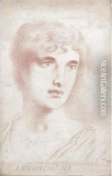 Portrait Of Annunziatina Oil Painting - Simeon Solomon