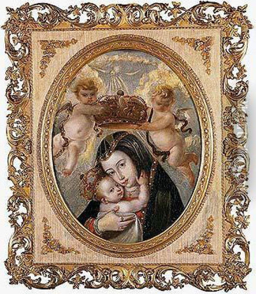 Virgen De Belen Oil Painting - Jose Antolinez