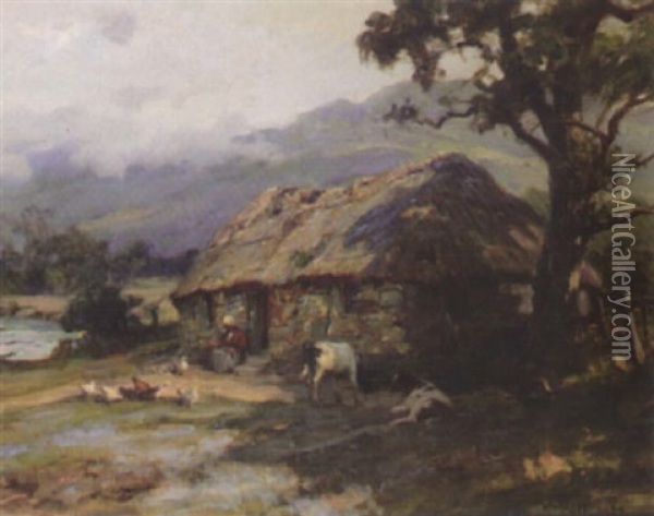 The Crofter's Wife Oil Painting - William M. Pratt