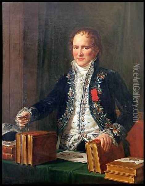 Portrait of Antoine Francois de Fourcroy 1755-1809 Oil Painting - Anicet-Charles-Gabriel Lemonnier