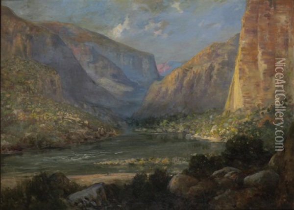 The Apache Trail Oil Painting - John Bond Francisco
