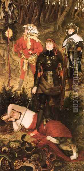 Triumph Of The Will: The Challenge Oil Painting - James Jacques Joseph Tissot