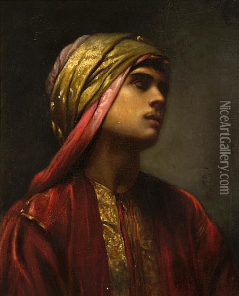 An Arab Prince Oil Painting - Gabriel Paul Guillot