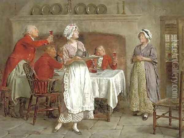 The huntsmen's toast Oil Painting - George Goodwin Kilburne