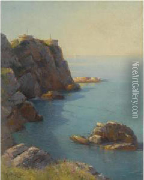 Morning On The Coast Oil Painting - Aleksei Vasilievich Hanzen