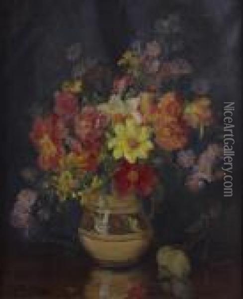Mixed Flowers Oil Painting - Kate Wylie