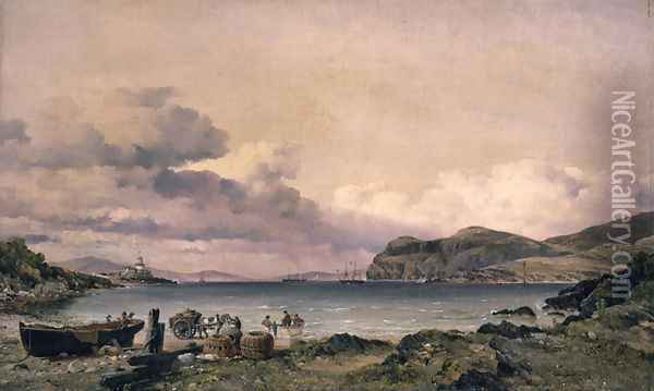 Valentia Bay Oil Painting - Edward William Cooke